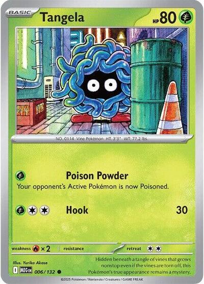 Tangela ME01: Mega Evolution (MEG) - (#006/132) Near Mint