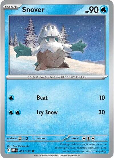 Snover 035 132 ME01: Mega Evolution (MEG) - (#035/132) Near Mint