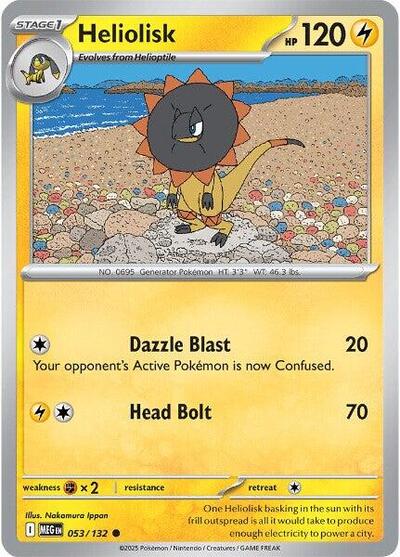 2025 Pokemon: ME01: Mega Evolution (MEG) - Heliolisk (#053/132, Common)