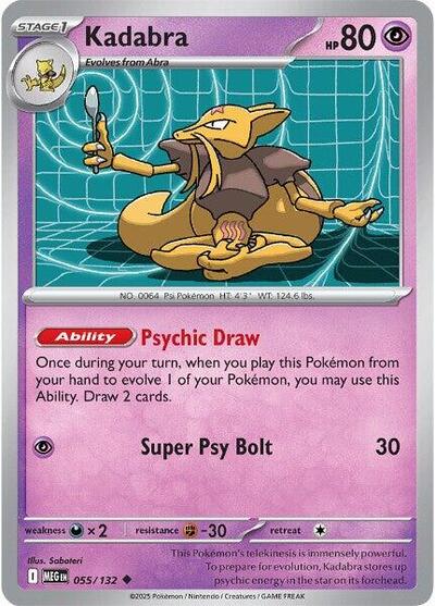 Kadabra ME01: Mega Evolution (MEG) - (#055/132) Near Mint