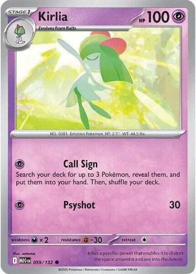 Kirlia ME01: Mega Evolution (MEG) - (#059/132) Near Mint