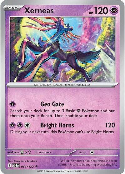 Xerneas ME01: Mega Evolution (MEG) - (#064/132) Holofoil Near Mint