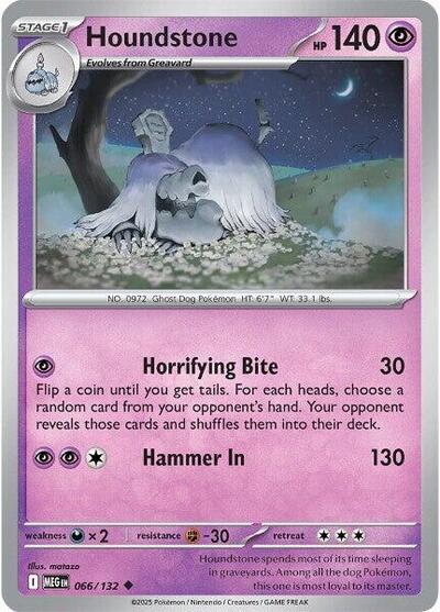 Houndstone - 066/132 ME01: Mega Evolution (MEG) - (#066/132) Near Mint