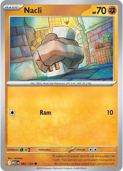 2025 Pokemon: ME01: Mega Evolution (MEG) - Nacli (#082/132, Common)