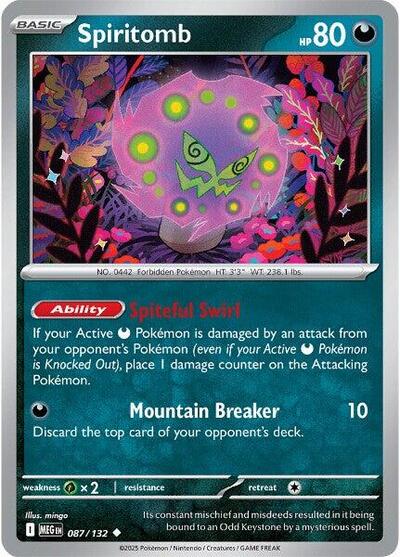 Spiritomb - 087/132 ME01: Mega Evolution (MEG) - (#087/132) Near Mint