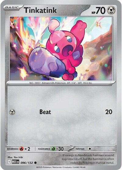 Tinkatink ME01: Mega Evolution (MEG) - (#096/132) Near Mint