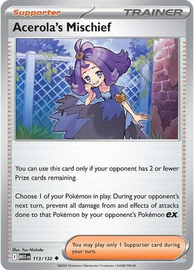 Acerola's Mischief - 113/132 ME01: Mega Evolution (MEG) - (#113/132) Near Mint