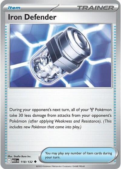 2025 Pokemon: ME01: Mega Evolution (MEG) - Iron Defender (#118/132, Uncommon)