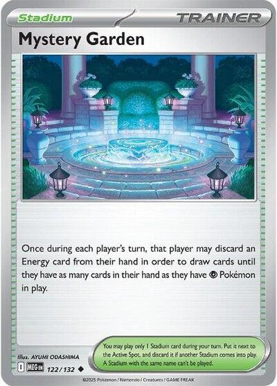 Mystery Garden - 122/132 ME01: Mega Evolution (MEG) - (#122/132) Near Mint