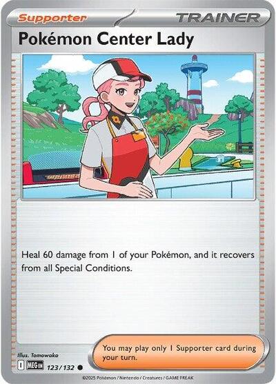 Pokemon Center Lady ME01: Mega Evolution (MEG) - (#123/132) Near Mint