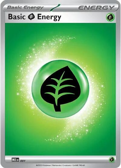 Basic Grass Energy - 001 MEE: Mega Evolution Energies (MEE) - (#1) Near Mint