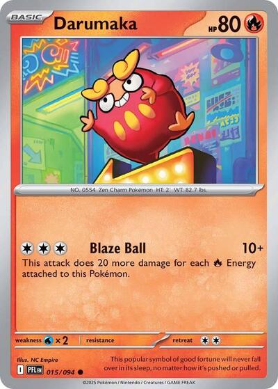 2025 Pokemon: ME02: Phantasmal Flames (PFL) - Darumaka (#015/094, Common)