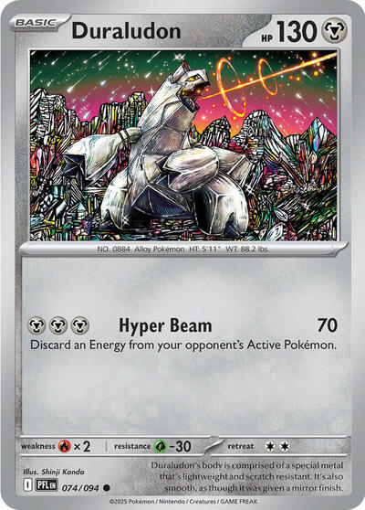 2025 Pokemon: ME02: Phantasmal Flames (PFL) - Duraludon (#074/094, Common)