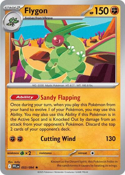 2025 Pokemon: ME02: Phantasmal Flames (PFL) - Flygon - 053/094 (#053/094, Rare)