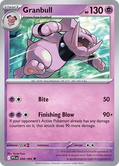 Granbull ME02: Phantasmal Flames (PFL) - (#038/094) Near Mint