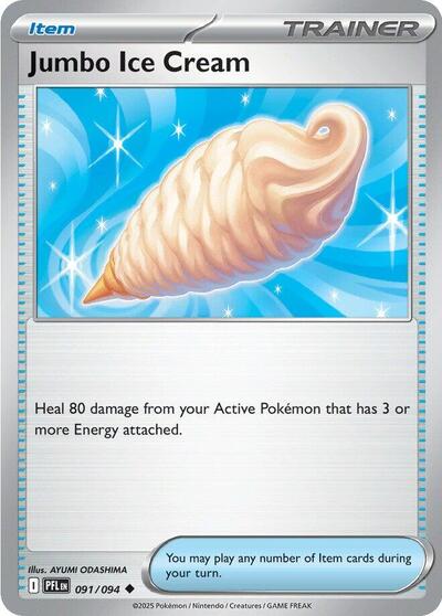 2025 Pokemon: ME02: Phantasmal Flames (PFL) - Jumbo Ice Cream (#091/094, Uncommon)