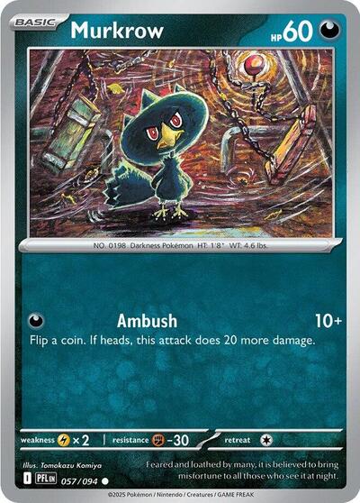 Murkrow ME02: Phantasmal Flames (PFL) - (#057/094) Near Mint