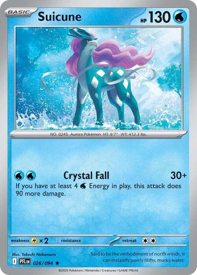 Suicune ME02: Phantasmal Flames (PFL) - (#026/094) Holofoil Near Mint