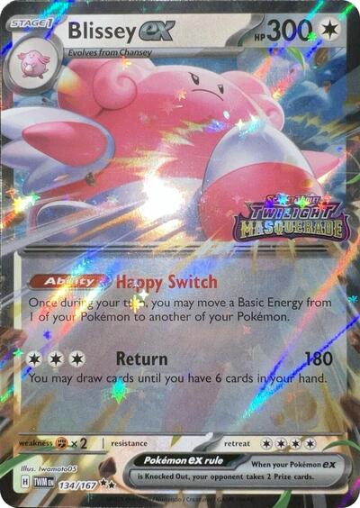 Blissey ex (Twilight Masquerade Stamped) Miscellaneous Cards & Products (MCAP) - (#134/167) Holofoil Near Mint