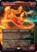Human Torch Borderless Commander: Marvel Super Heroes (MSC) - (#3) Foil Near Mint