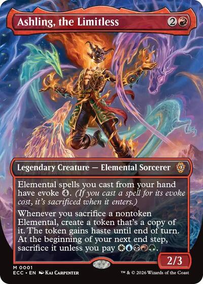 Ashling the Limitless Borderless Commander: Lorwyn Eclipsed (ECC) - (#1) Foil Near Mint