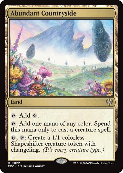 Abundant Countryside Commander: Lorwyn Eclipsed (ECC) - (#22) Near Mint