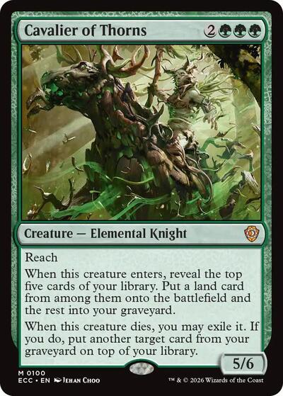 Cavalier of Thorns Commander: Lorwyn Eclipsed (ECC) - (#100) Near Mint
