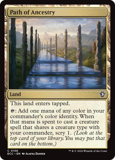Path of Ancestry Commander: Lorwyn Eclipsed (ECC) - (#158) Near Mint