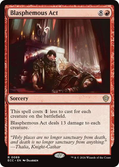 Blasphemous Act Commander: Lorwyn Eclipsed (ECC) - (#89) Near Mint