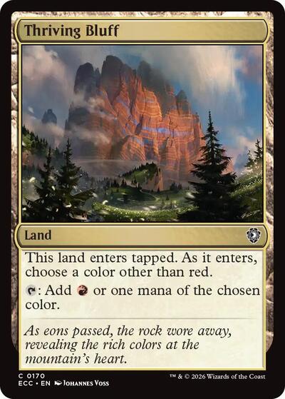 Thriving Bluff Commander: Lorwyn Eclipsed (ECC) - (#170) Near Mint