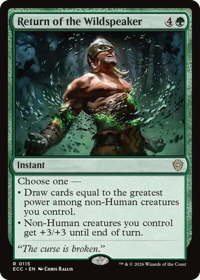 Return of the Wildspeaker Commander: Lorwyn Eclipsed (ECC) - (#115) Near Mint