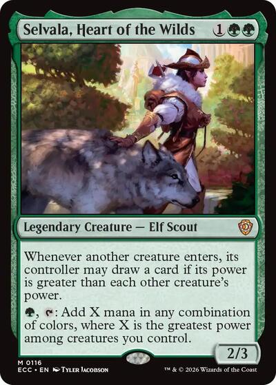 Selvala Heart of the Wilds Commander: Lorwyn Eclipsed (ECC) - (#116) Near Mint