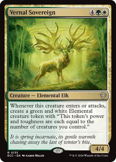 Vernal Sovereign Commander: Lorwyn Eclipsed (ECC) - (#135) Near Mint