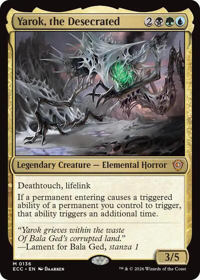 Yarok the Desecrated Commander: Lorwyn Eclipsed (ECC) - (#136) Near Mint