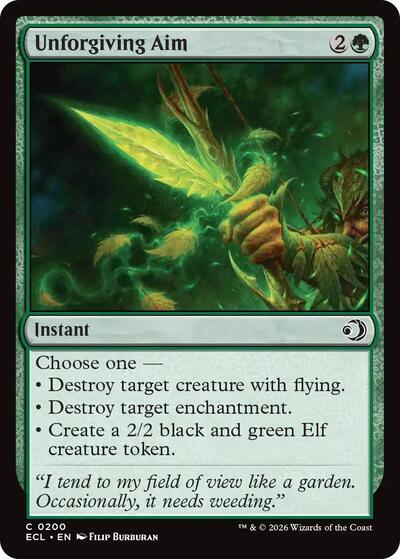 Unforgiving Aim Lorwyn Eclipsed (ECL) - (#200) Near Mint