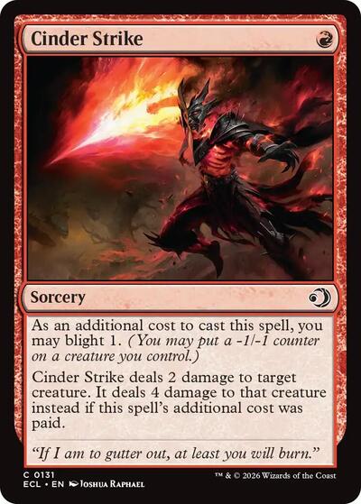 Cinder Strike Lorwyn Eclipsed (ECL) - (#131) Near Mint