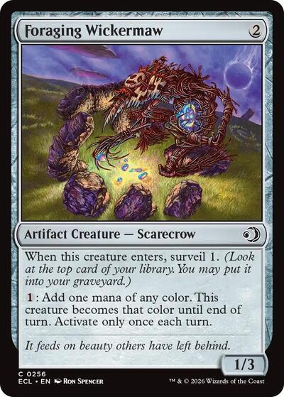 Foraging Wickermaw Lorwyn Eclipsed (ECL) - (#256) Near Mint