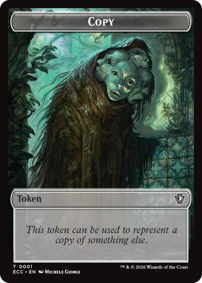 Copy Plant Double Sided Token Commander: Lorwyn Eclipsed (ECC) - (#1 // 5) Near Mint