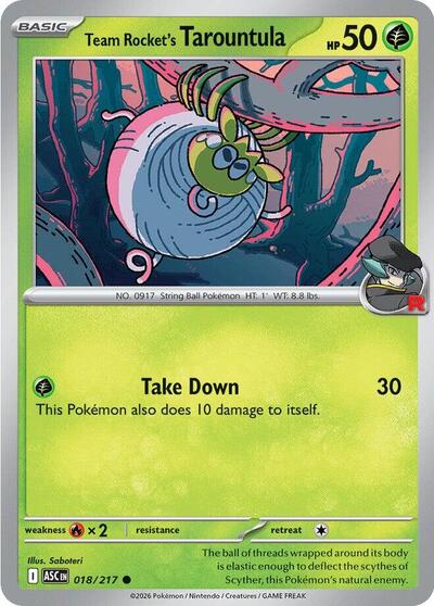 Team Rocket's Tarountula ME: Ascended Heroes (ASC) - (#018/217) Near Mint
