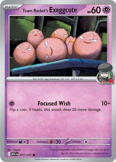 Team Rocket's Exeggcute ME: Ascended Heroes (ASC) - (#077/217) Near Mint