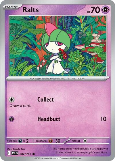 Ralts ME: Ascended Heroes (ASC) - (#087/217) Near Mint