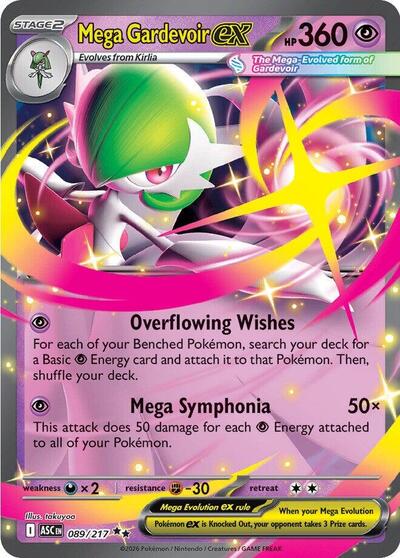 Mega Gardevoir ex ME: Ascended Heroes (ASC) - (#089/217) Holofoil Near Mint