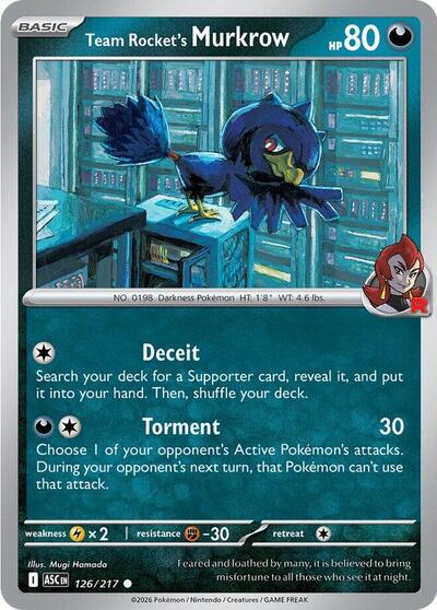 Team Rocket's Murkrow ME: Ascended Heroes (ASC) - (#126/217) Near Mint
