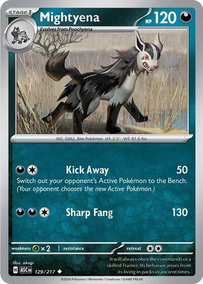 Mightyena - 129/217 ME: Ascended Heroes (ASC) - (#129/217) Near Mint