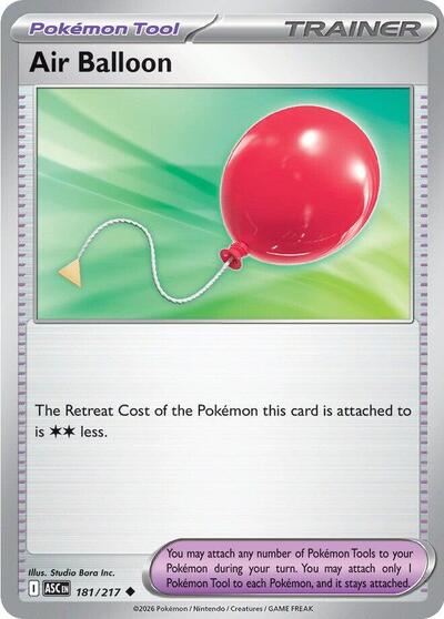 2026 Pokemon: ME: Ascended Heroes (ASC) - Air Balloon (#181/217, Uncommon)