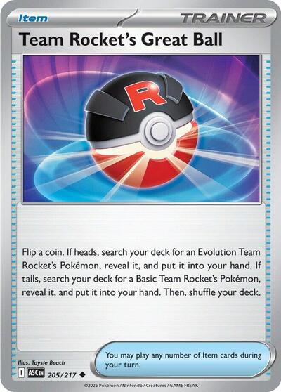 Team Rocket's Great Ball ME: Ascended Heroes (ASC) - (#205/217) Near Mint