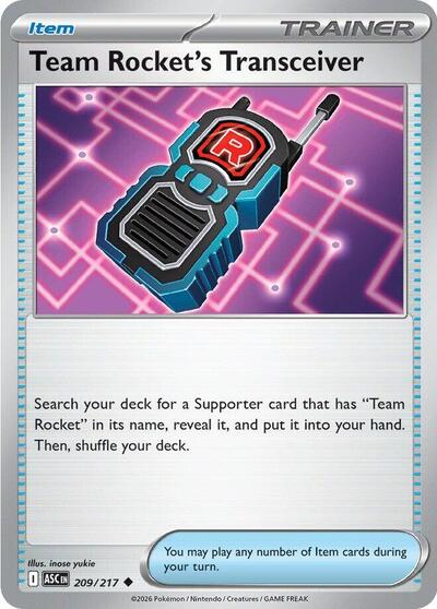 Team Rocket's Transceiver - 209/217 ME: Ascended Heroes (ASC) - (#209/217) Near Mint