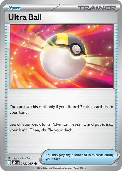 2026 Pokemon: ME: Ascended Heroes (ASC) - Ultra Ball - 213/217 (#213/217, Common)