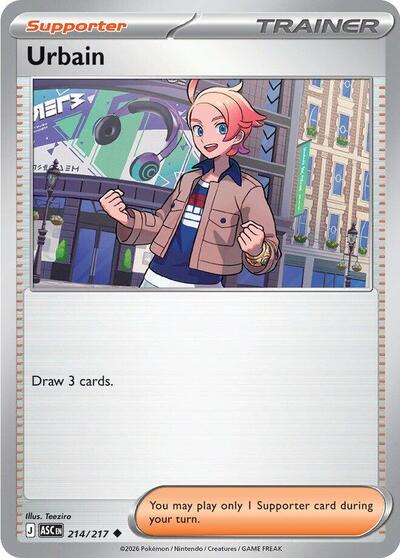 2026 Pokemon: ME: Ascended Heroes (ASC) - Urbain (#214/217, Uncommon)