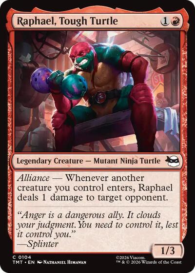 Raphael, Tough Turtle Teenage Mutant Ninja Turtles (TMT) - (#104) Near Mint